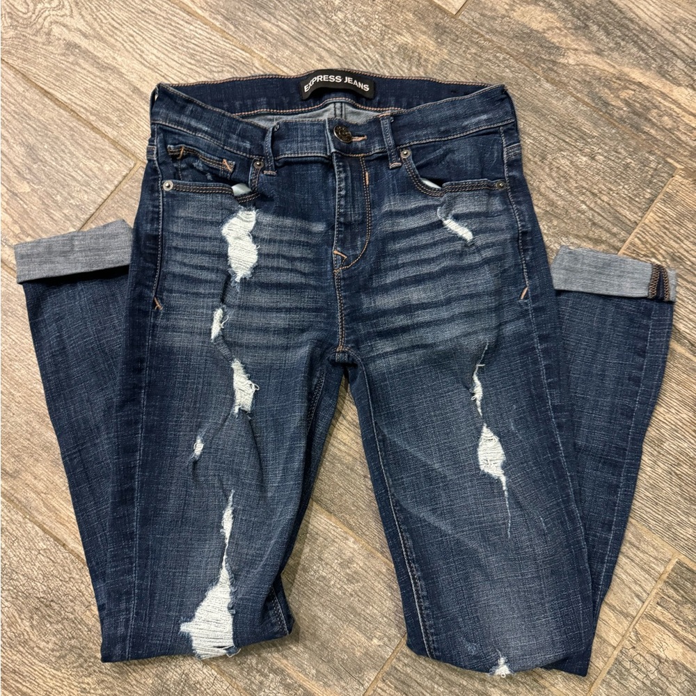 Express Women's Jeans 2R Leggings Mid Rise MIA, Size 2 Regular